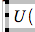 Image affichant le début de l'équation, « U( », tel qu'il apparaît dans le cadre de la formule.